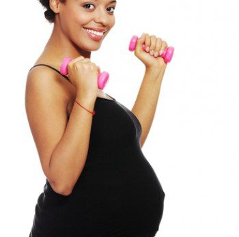Sportief in de zwangerschap roze halters-e71adbf6